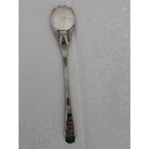 Vintage Silver Plated England Salad Serving Set - Picture 5 of 5